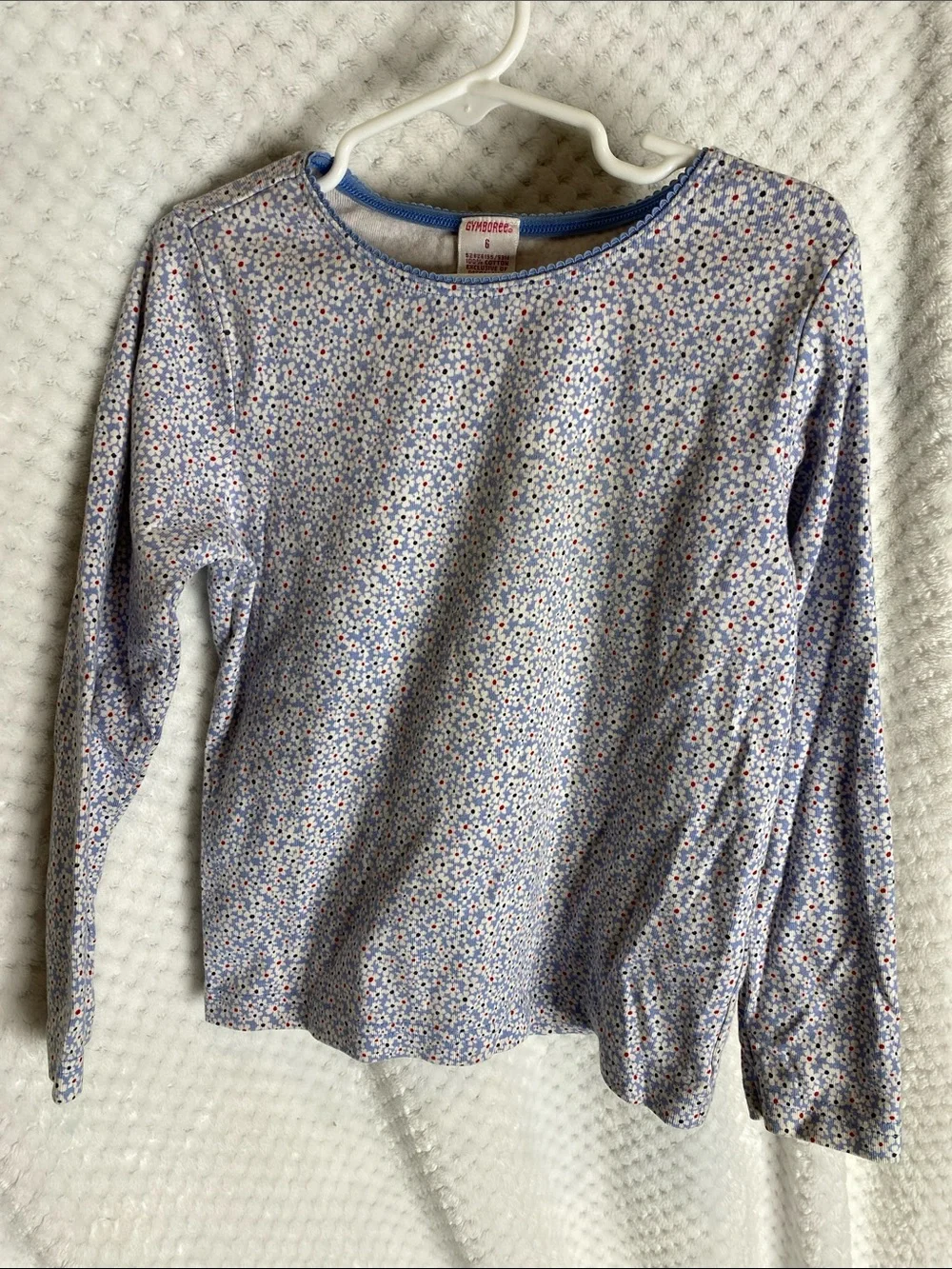 Vintage Gymboree Red white and blue floral top